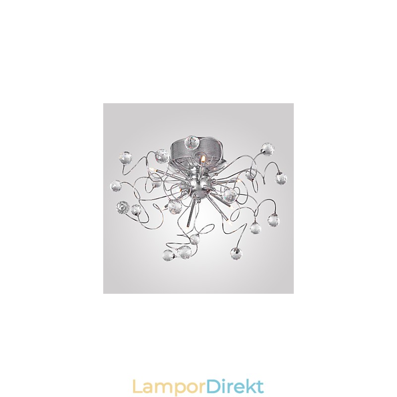 Ljuskrona Kristall Modern Design Living 9 Lights