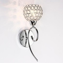 Kristallvägglampa 1 Ljus Kreativ Järnmålning