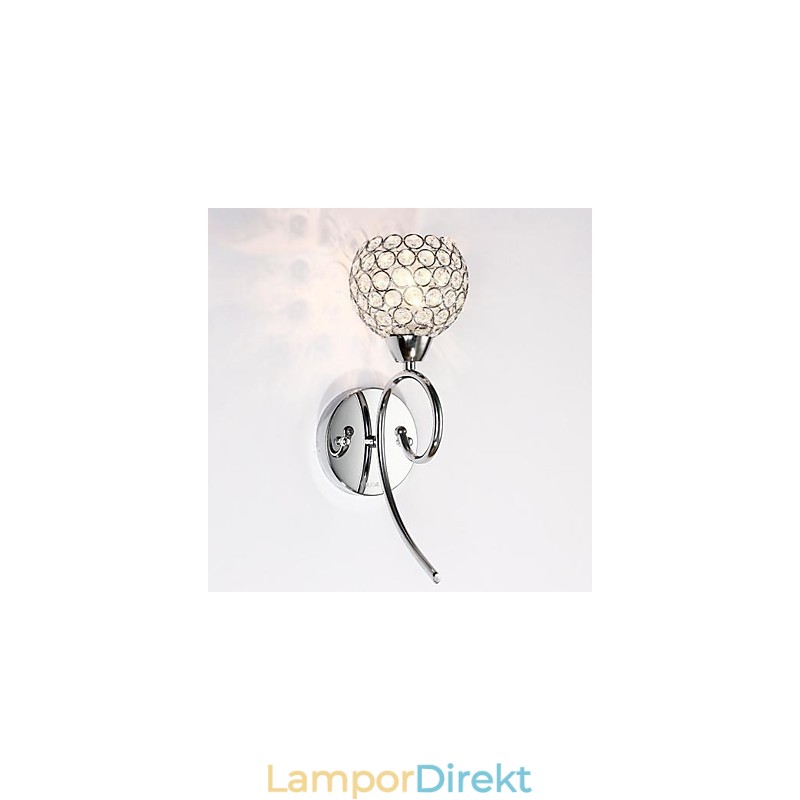 Kristallvägglampa 1 Ljus Kreativ Järnmålning
