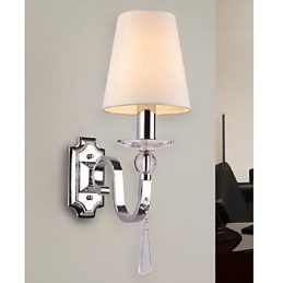 Varmvit Vägglampa Med Kristalldroppar