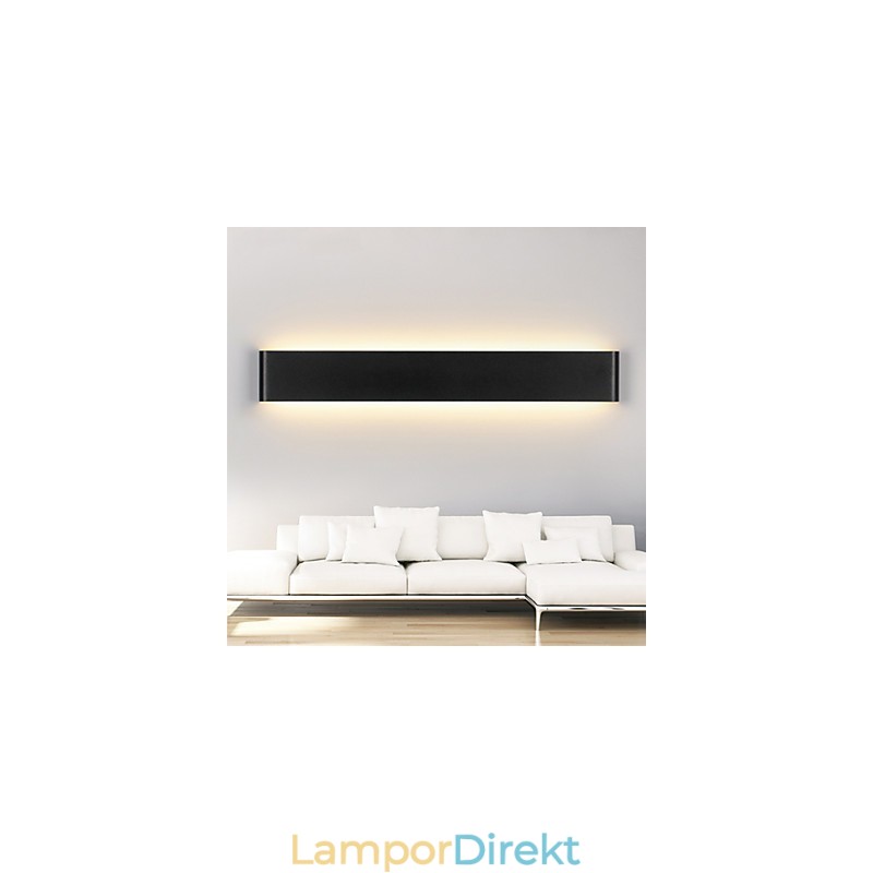 Moderna Vägglampor Ljus Inomhus Svart Vit 72Cm
