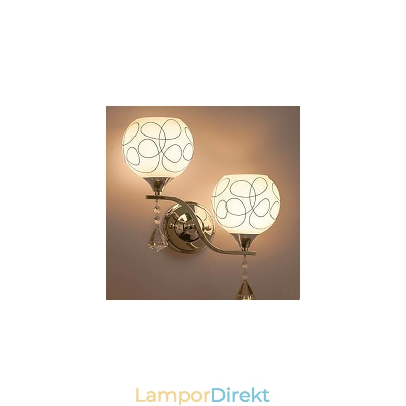 Vägglampa I Kristall
