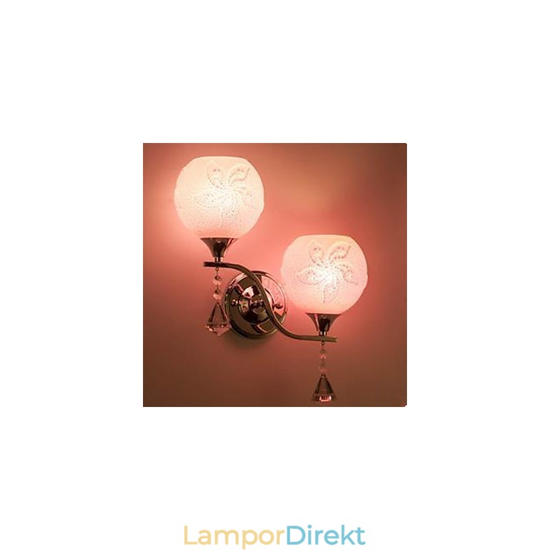 Vägglampa I Kristall