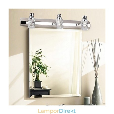 Modern Vägglampa Med Glas Bubble Shade Spegel Front Style Modern Vägglampa Med Glas Bubble Shade Spegel Front Style