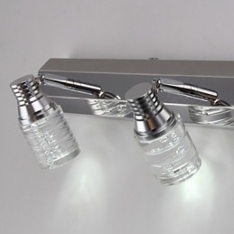 Modern Vägglampa Med Glas Bubble Shade Spegel Front Style