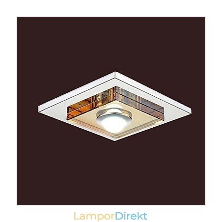 Amber Crystal Taklampa 1 Lampa Infälld Amber Crystal Taklampa 1 Lampa Infälld