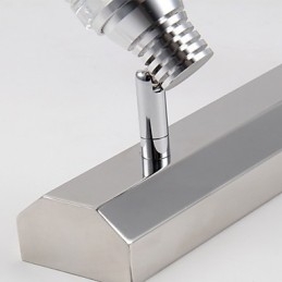 Modern Vägglampa Med Glas Bubble Shade Spegel Front Style