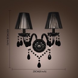 Crystal Candle Vägglampor Modernt Samtida Glas