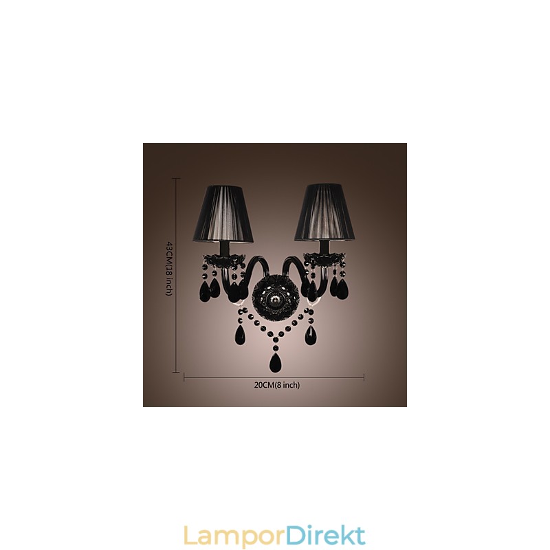 Crystal Candle Vägglampor Modernt Samtida Glas