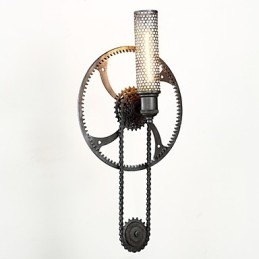 Grand Mercure Mount Vägglampa Loft Steampunk Nordic American Warehouse Retro Industrial Gear Vägglampa