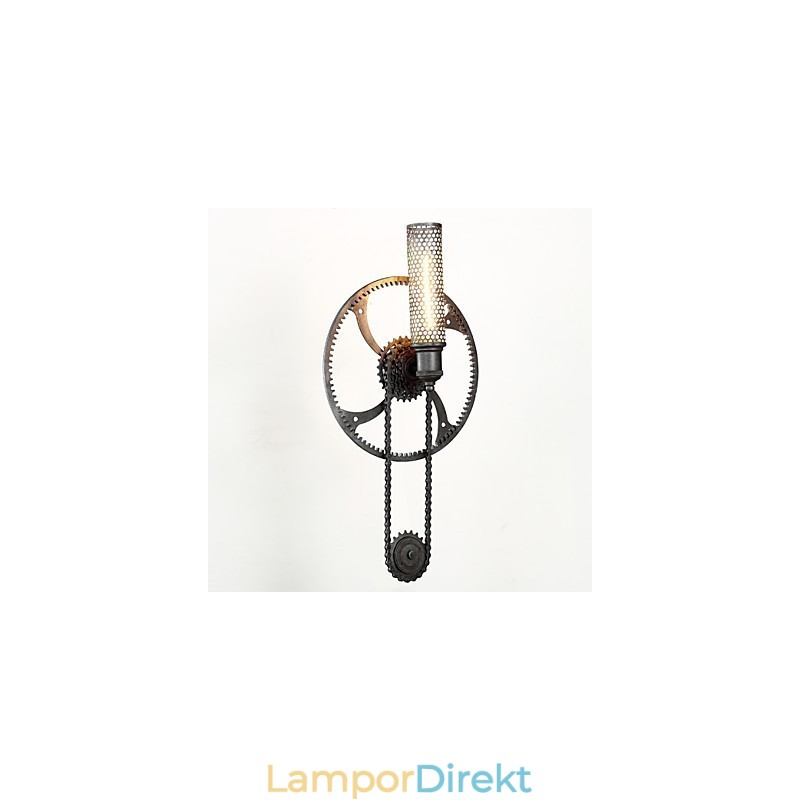 Grand Mercure Mount Vägglampa Loft Steampunk Nordic American Warehouse Retro Industrial Gear Vägglampa