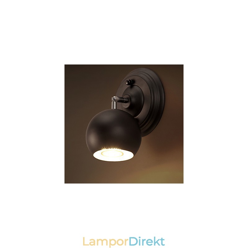Loft Kreativa Smidesjärn Vägglampa Återställa Antika Sätt Ljus