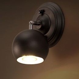 Loft Kreativa Smidesjärn Vägglampa Återställa Antika Sätt Ljus