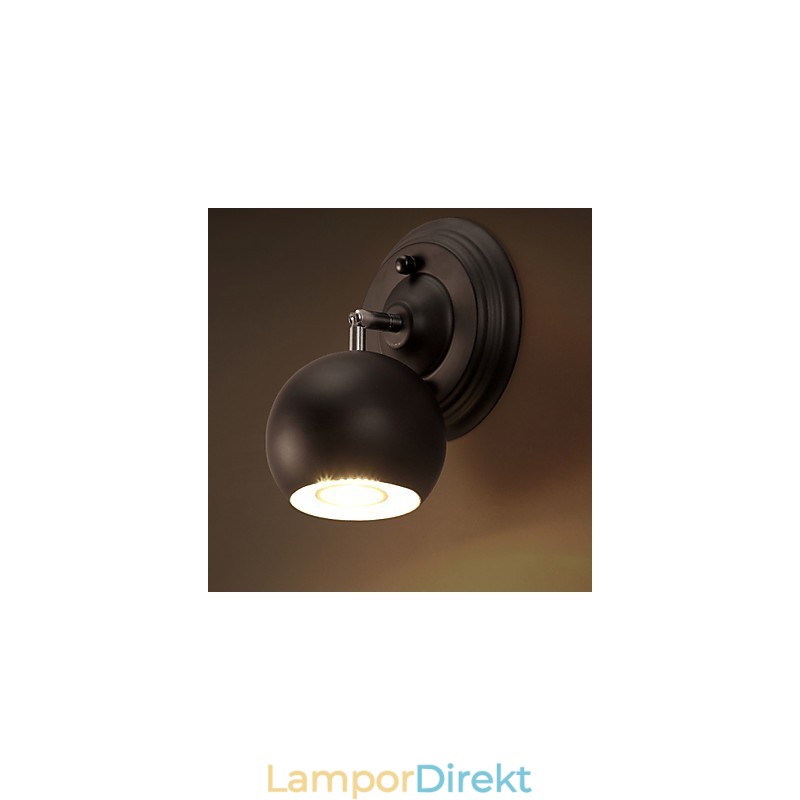 Loft Kreativa Smidesjärn Vägglampa Återställa Antika Sätt Ljus
