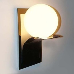 Badrumsvägglampa Modern Globe Metall Glas Galvanisering