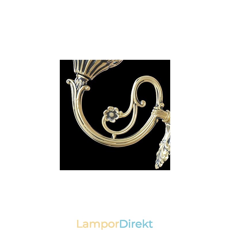 Brons Vägglampor Ljus Moire Glas European Retro Classic 220V