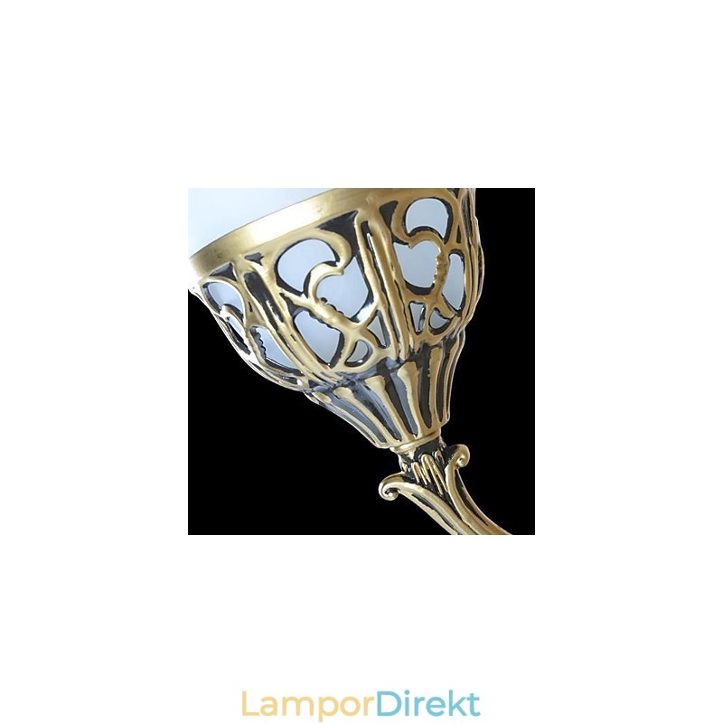 Brons Vägglampor Ljus Moire Glas European Retro Classic 220V