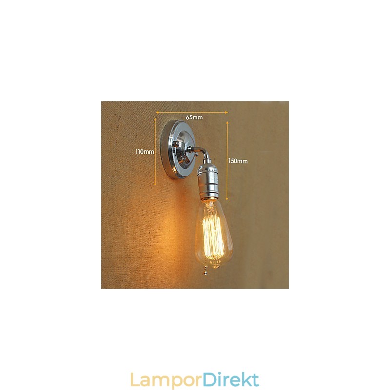 American Rural Countryside Retro Modern Edison Light Bulb Aisle Mini Living Room Vägglampa