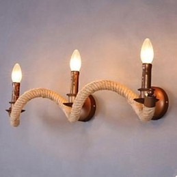Kontrakterad Balkong Trapplampa Vägglampa Twisted Rope