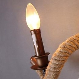 Kontrakterad Balkong Trapplampa Vägglampa Twisted Rope