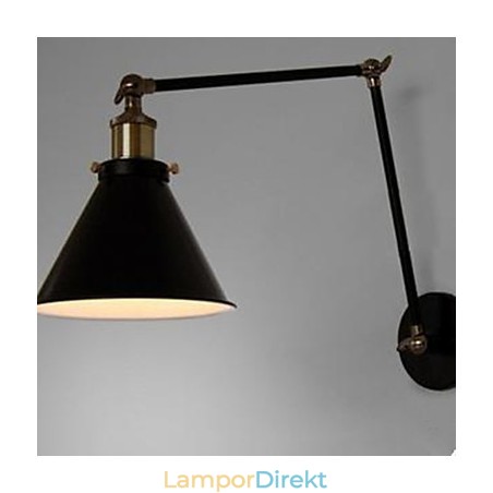 Industriell Nostalgi Personlighet Loft Svart Paraply Sektion Dubbel Vägglampa Industriell Nostalgi Personlighet Loft Svart Paraply Sektion Dubbel Vägglampa