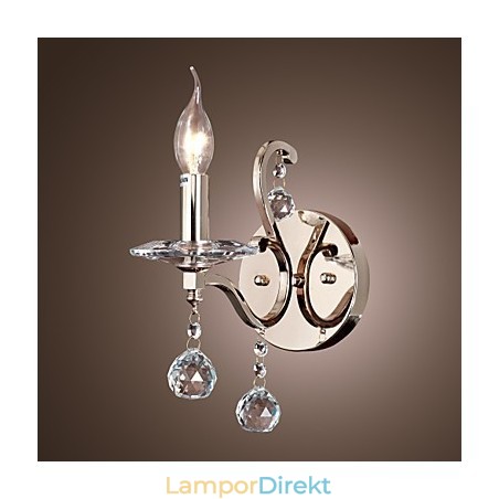 Crystal Candle Vägglampor Modern Contemporary Metal Crystal Candle Vägglampor Modern Contemporary Metal