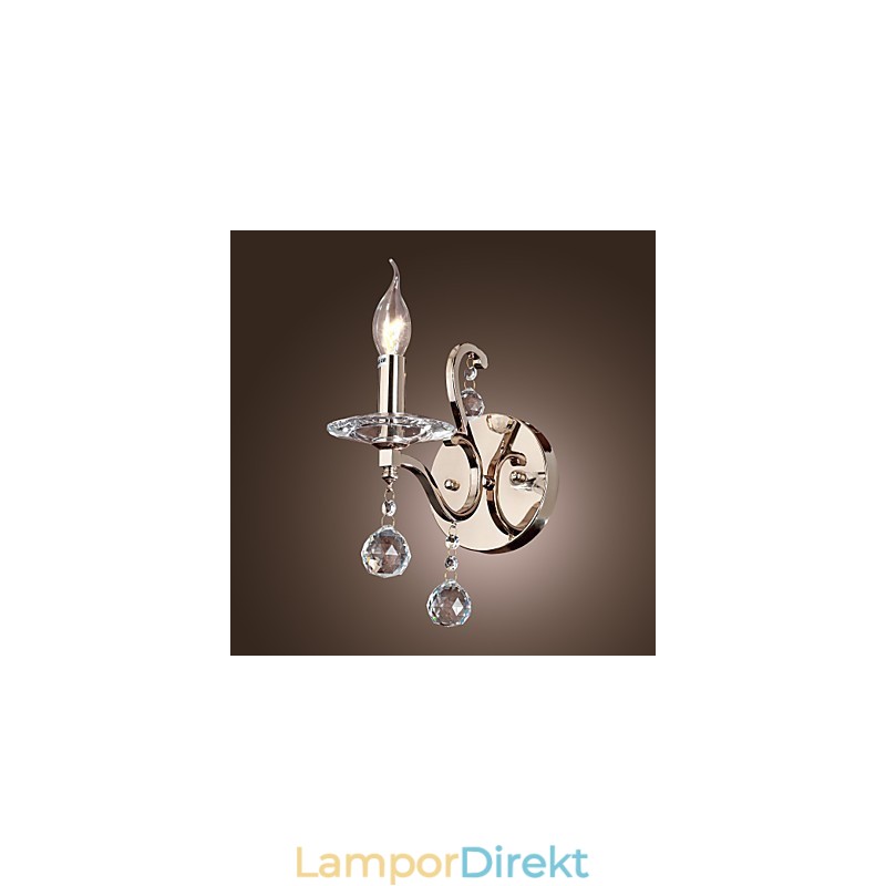 Crystal Candle Vägglampor Modern Contemporary Metal