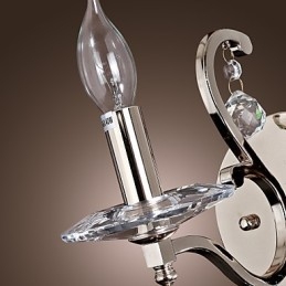 Crystal Candle Vägglampor Modern Contemporary Metal