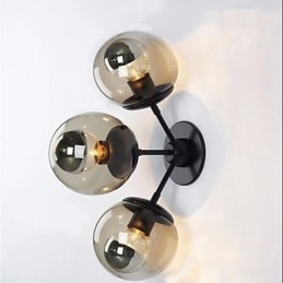 Wall Sconces Glaskula 3Lights Outdoor Indoor Wall Lightsl Rustic Lodge Metal