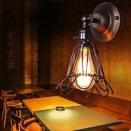 Liten Bur Vägglampa Industriell Stil Återställa Antika Sätt Att Korridor Korridor Lampor Och Lyktor