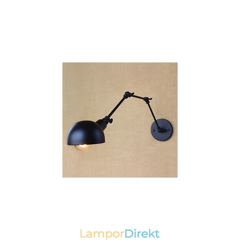 Personlighet Lång Arm Justerbar Vinkelstång Tre Retro Vardagsrumslampor Belysning Dekorativ Vägglampa
