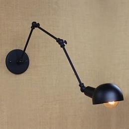 Personlighet Lång Arm Justerbar Vinkelstång Tre Retro Vardagsrumslampor Belysning Dekorativ Vägglampa