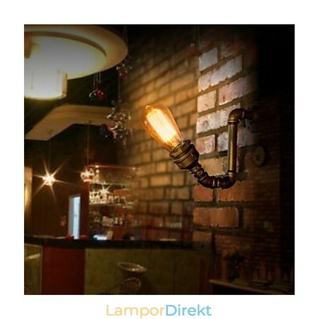 American Village Loft Industrial Edison Style Vintage Vägglampa Retro Vattenrör Lampa Vägglampa American Village Loft Industrial Edison Style Vintage Vägglampa Retro Vattenrör Lampa Vägglampa