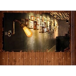 American Village Loft Industrial Edison Style Vintage Vägglampa Retro Vattenrör Lampa Vägglampa