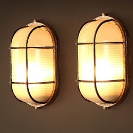 Kreativ Personlighet Återställer Antika Sätt Glasvägglampa