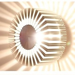 Bädda In Rund Solros Typ Aluminium Projektionsvägglampa
