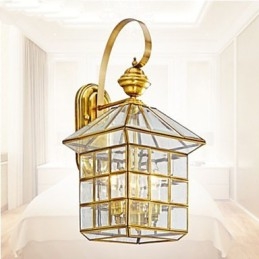 Utomhuslampa Trädgårdslampa Utomhuslampa Full Kopparlampa
