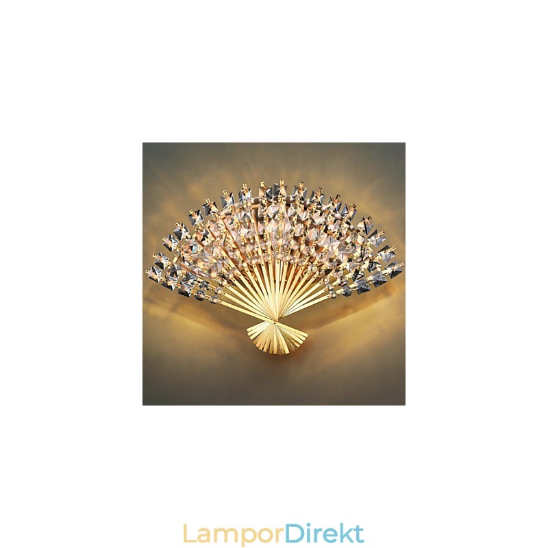 Alla Hjärtans Dag The Fan Väggdekoration Presenter Samtida Och Kontrakterade Crystal Vägglampa Light