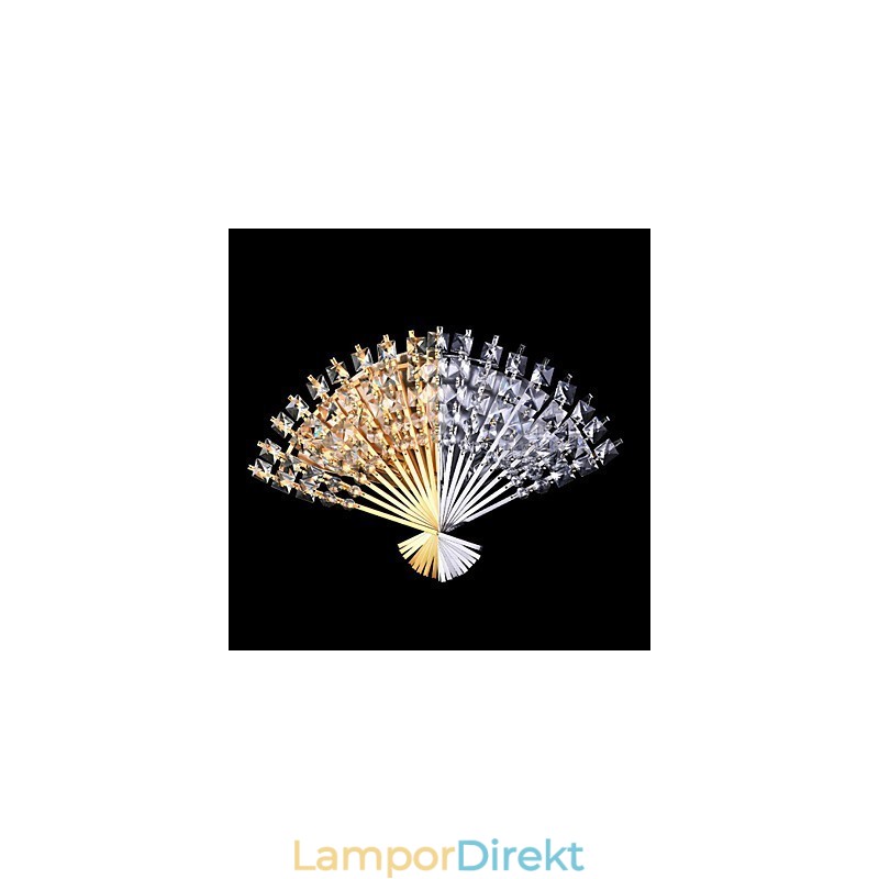 Alla Hjärtans Dag The Fan Väggdekoration Presenter Samtida Och Kontrakterade Crystal Vägglampa Light