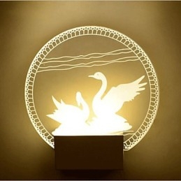 Akryl Vägglampa Pvc Lampa Ljus Modern Contemporary Metal