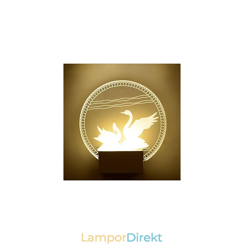 Akryl Vägglampa Pvc Lampa Ljus Modern Contemporary Metal