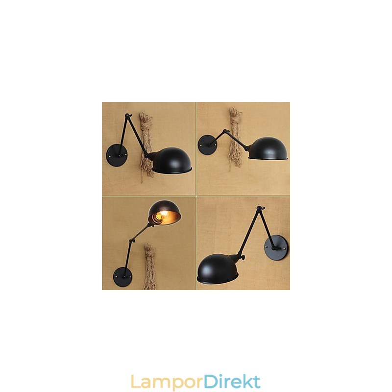 Industriell Stil Retro Dubbel Lång Arm En Enkel Personlighet Ills Bedside Dining Dekorativ Vägglampa