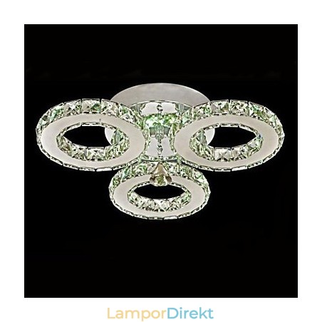 Crystal Flush Mount 3 Lampor Modernt Genomskinligt Galvaniskt Rostfritt Stål Crystal Flush Mount 3 Lampor Modernt Genomskinligt Galvaniskt Rostfritt Stål