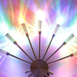 Modern Vägglampa Med Spridande Ljusdesign Till 7 Riktningar Fanformat Ljus