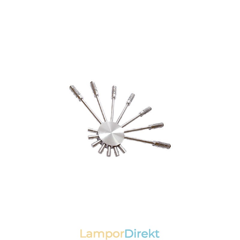 Modern Vägglampa Med Spridande Ljusdesign Till 7 Riktningar Fanformat Ljus