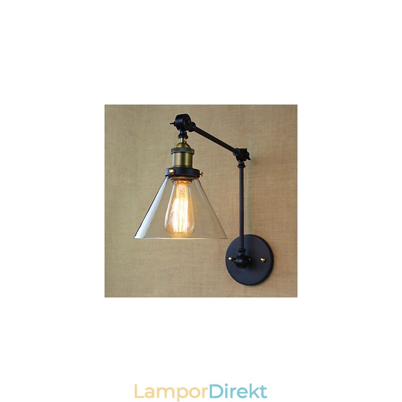 Mediterranean Village Retro Pastoral Glas Dekorativ Vägg Sconce Klädaffär Restaurang Kaffe