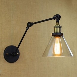Mediterranean Village Retro Pastoral Glas Dekorativ Vägg Sconce Klädaffär Restaurang Kaffe