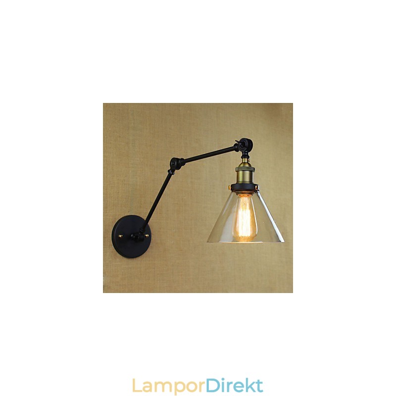 Mediterranean Village Retro Pastoral Glas Dekorativ Vägg Sconce Klädaffär Restaurang Kaffe