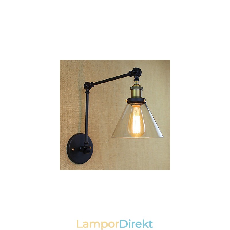 Mediterranean Village Retro Pastoral Glas Dekorativ Vägg Sconce Klädaffär Restaurang Kaffe