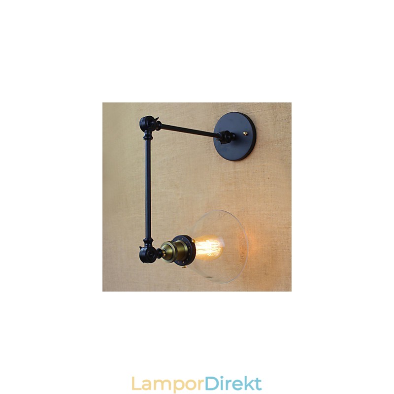 Mediterranean Village Retro Pastoral Glas Dekorativ Vägg Sconce Klädaffär Restaurang Kaffe